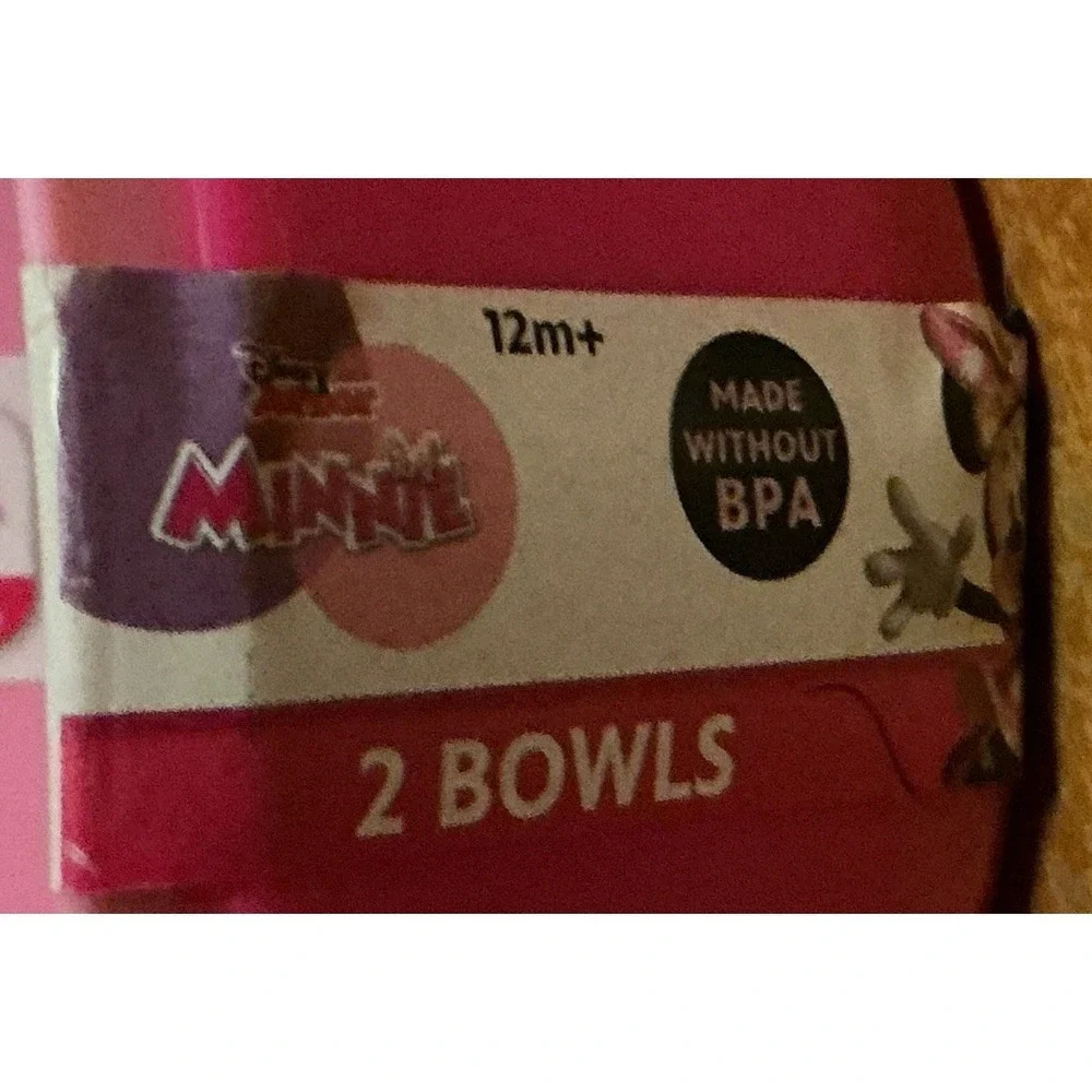 Disney Junior Mickey And Minnie Mouse Set Of 4 Bowls, New